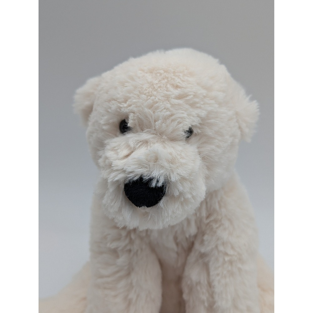 Jellycat Perry Polar Bear Plush Cream White Soft Shaggy Stuffed Animal 9 Inch - Picture 2 of 10